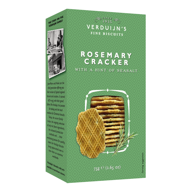 Crackers fromage romarin & sel marin verduijn's