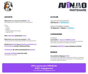 Programme partenaire pour l'association Bears & Cie